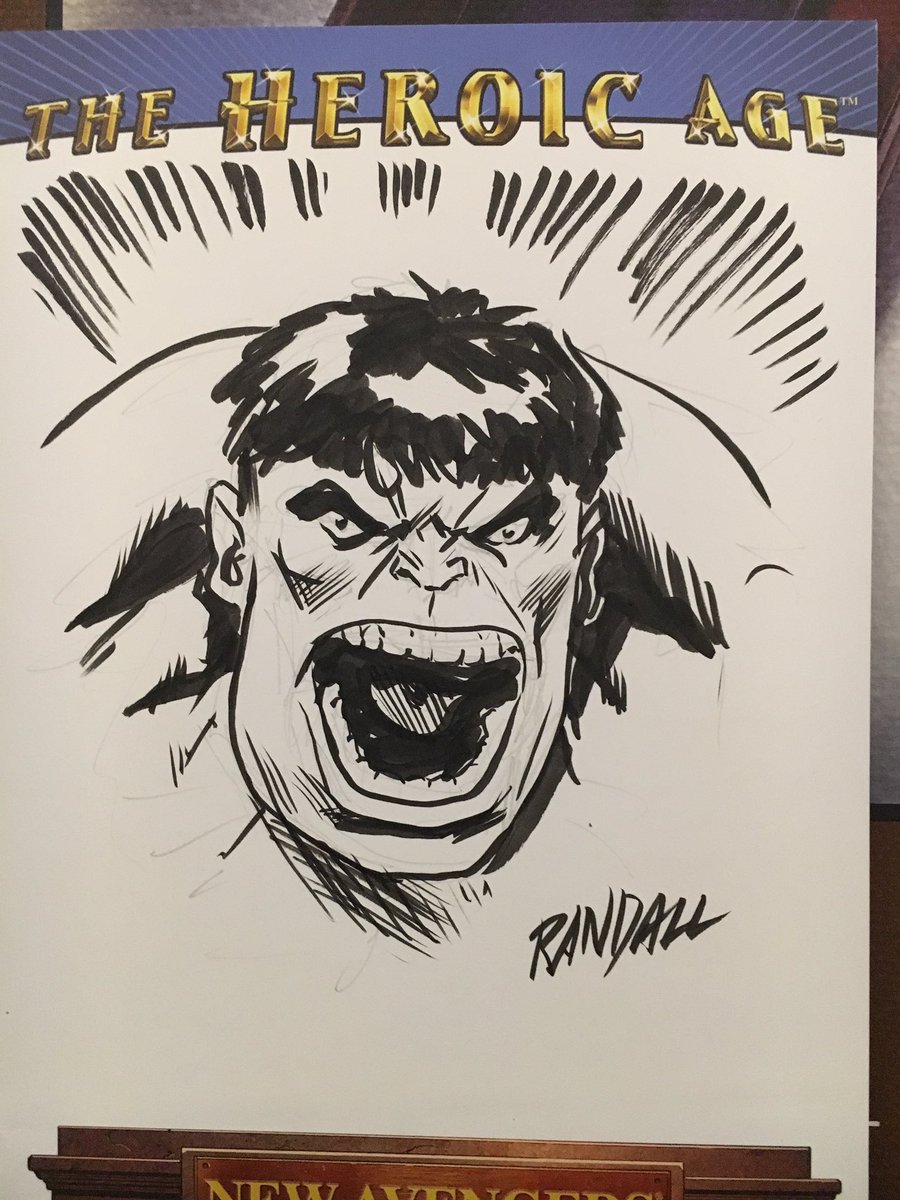 M4RVELCOM1CS's tweet photo. Ron Randall @Ron_Randall: #Hulk is only angry because @megaconmid is over for this year! Great show, great… https://t.co/vrhOuKNyMx #MARVEL https://t.co/Bauy0GVysU