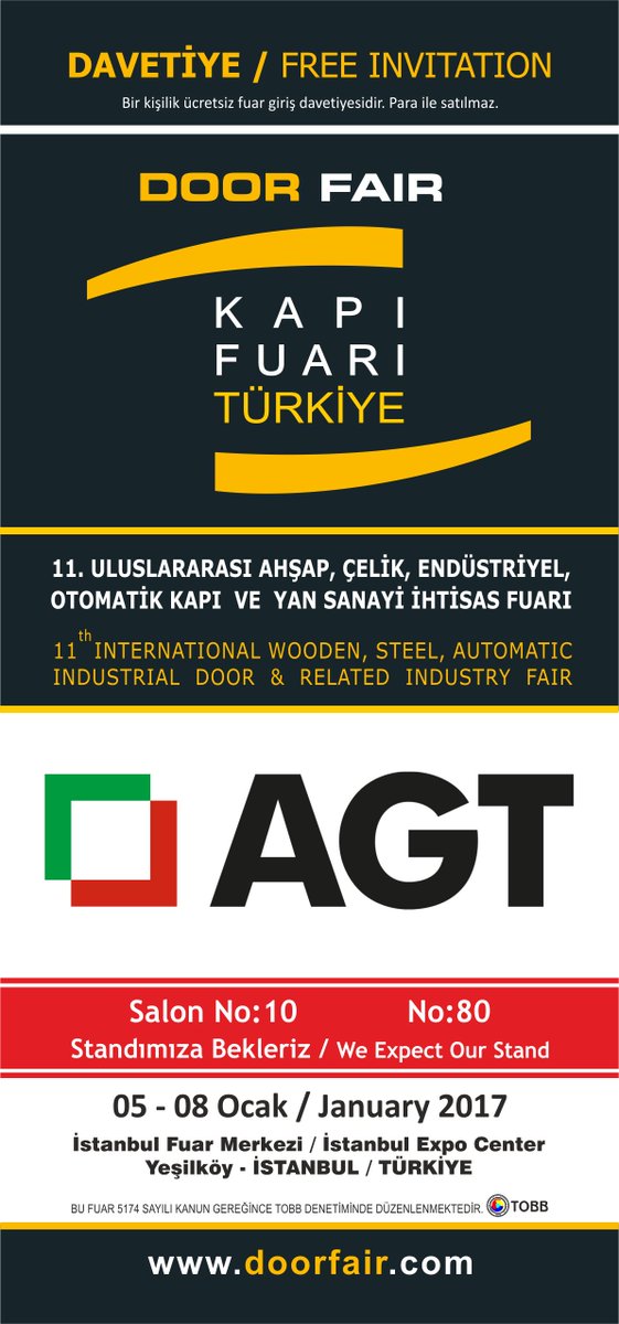 Bu yıl fuarımızda @agtthinkwithus ile beraberiz Salon:10  Stant:80 ziyaretçilerini bekliyor. #kapı #door #fair #ahşap #wooden