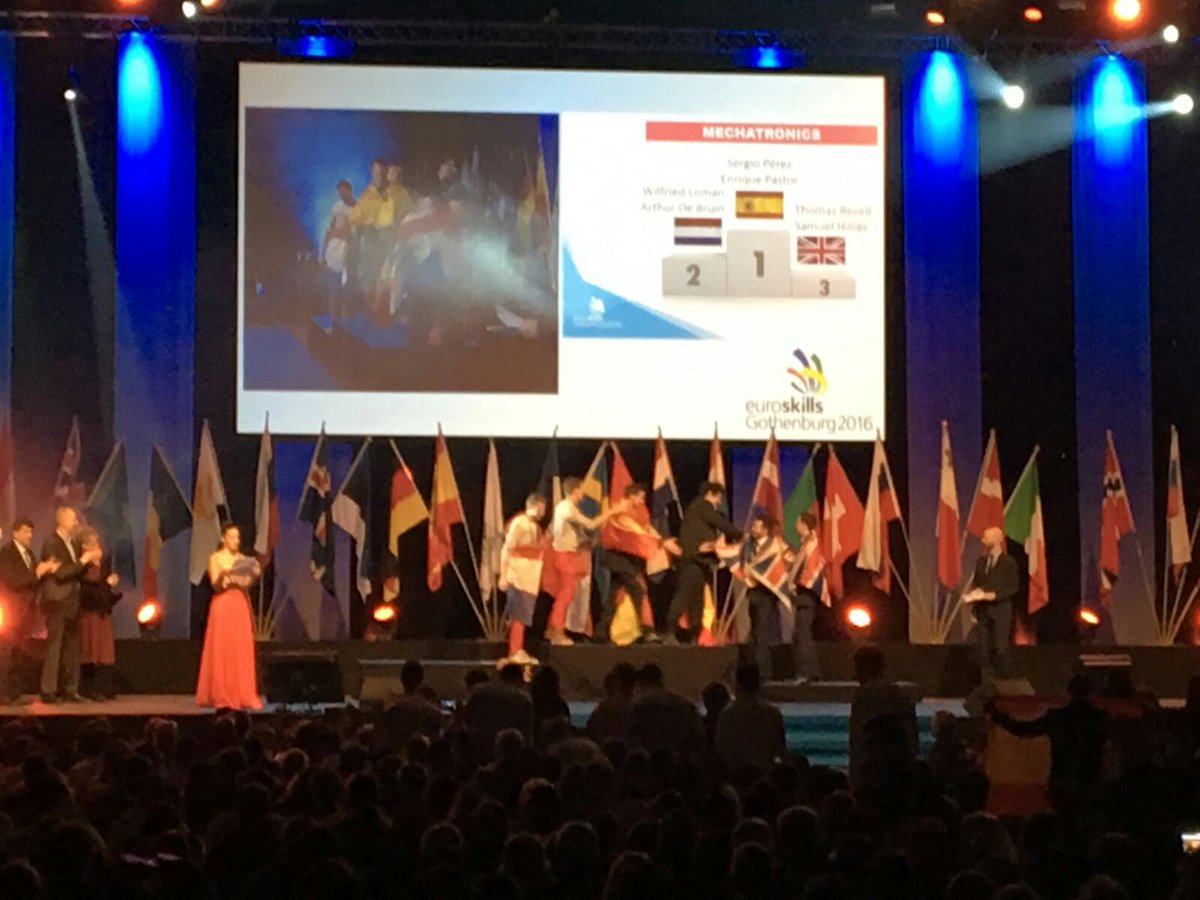 todofp's tweet photo. WorldSkills Europe. Gotemburgo 2016: España obtiene una medalla de oro y una de bronce. ¡Enhorabuena a todos los participantes! https://t.co/GD99VKZnrk