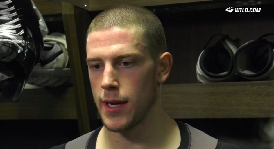 🎥 @CharlieCoyle_3 reacts after #mnwild's OT win in Edmonton: ow.ly/2vhx306Od6l https://t.co/HzJNysbBk6