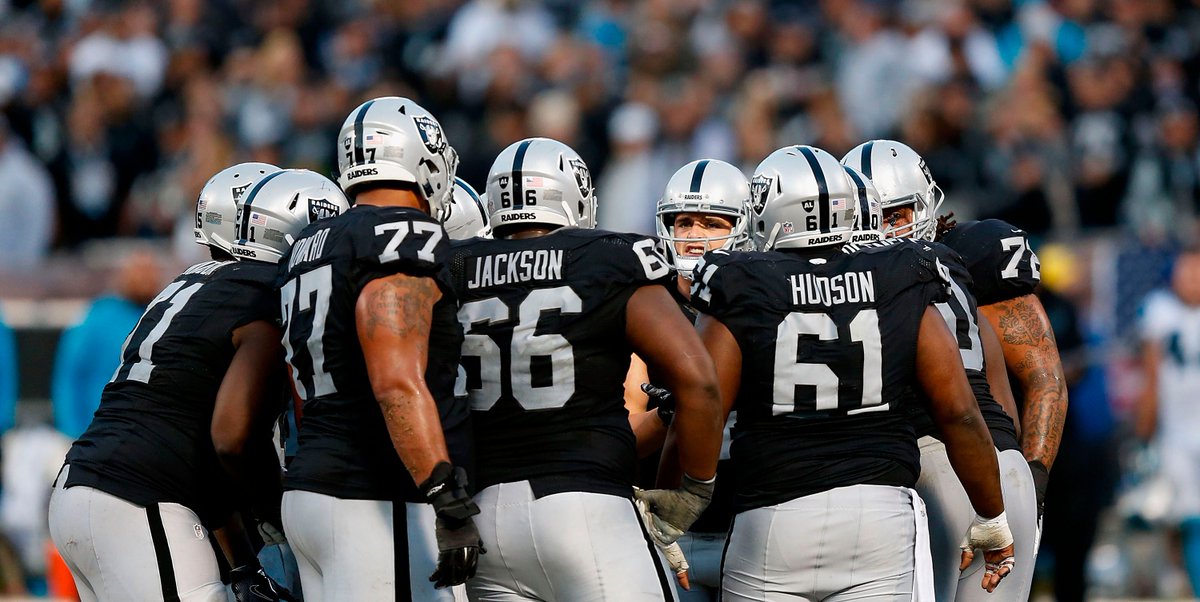 PFF's tweet photo. The #Raiders' O-line surrendered just four pressures on QB Derek Carr versus the Bills.

More NFL Week 13 stats: https://t.co/530pHumwkx https://t.co/X4pydAnXYd