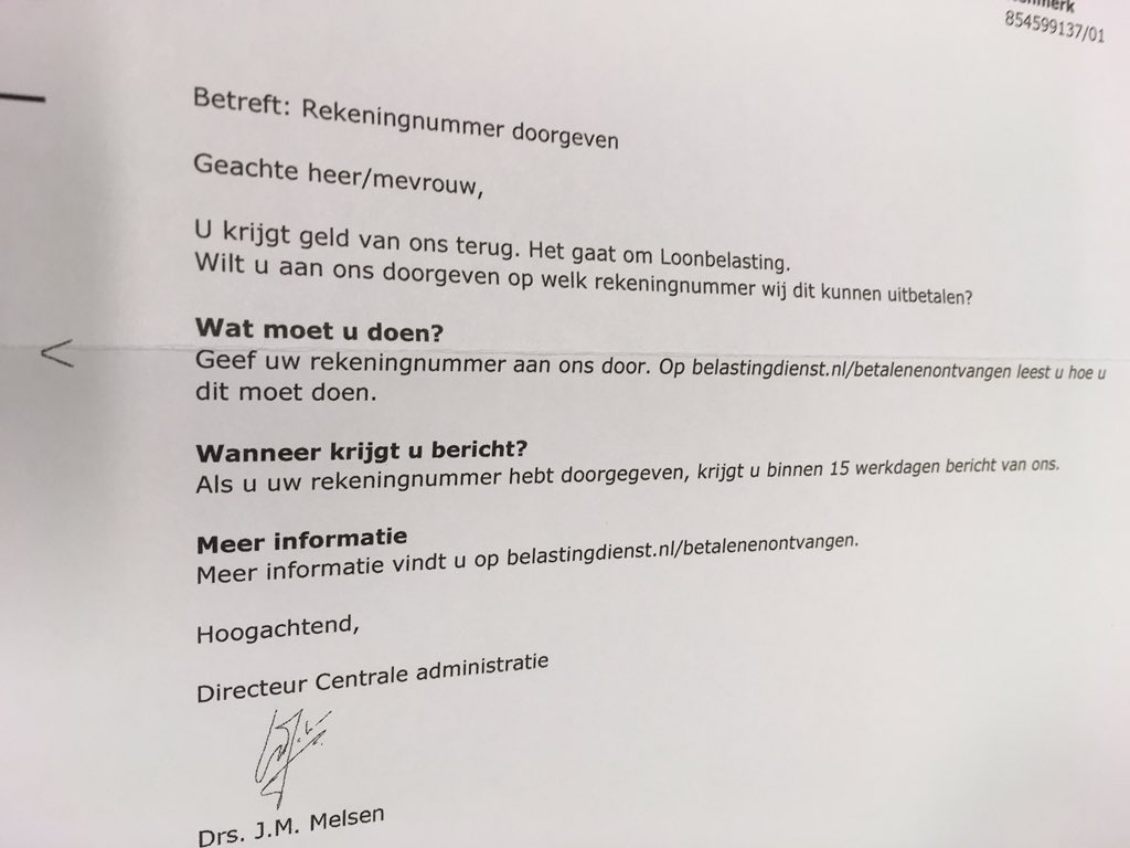 on "Beste @BDzakelijk. 8 jaar hetzelfde reknummer. Vanwaar deze rompslomp? https://t.co/FYh79pr43W" / Twitter