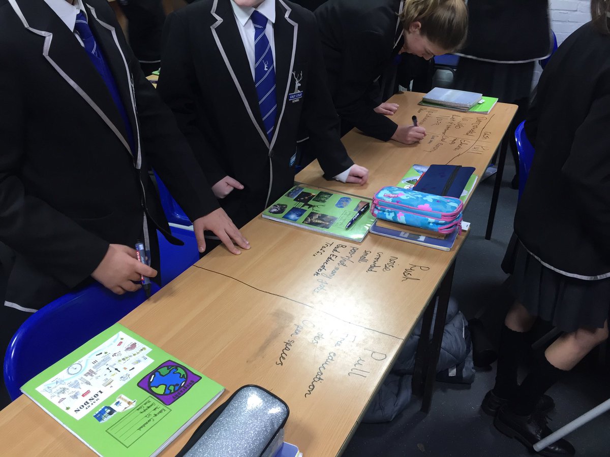 GCHumanities's tweet photo. 7 ASH demonstrating their understanding of push and pull factors! They loved being allowed to write on the desks! #gcy716 #GCGeog https://t.co/kDHE8sIRDK