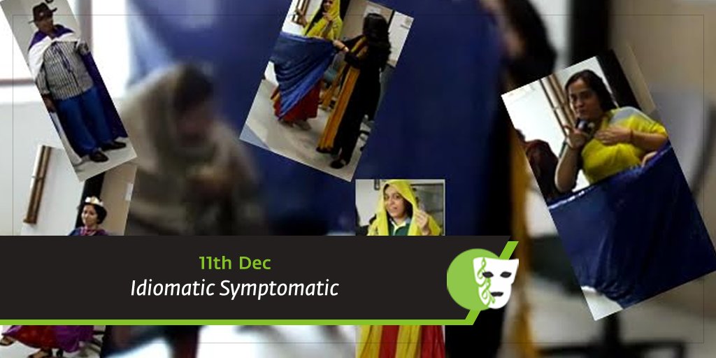 On 11th Dec 7:30 pm, Watch Idiomatic Symptomatic (Hinglish/60mins). #BookNow- bit.ly/2gTf28x #theatre #Gurgaon #MustWatch