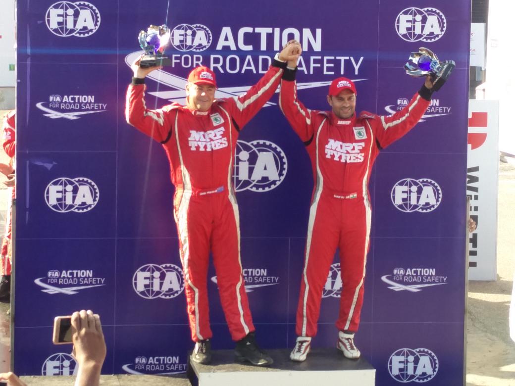 appandit's tweet photo. FIA Asia Pacific rally Champions 2016. #fmsci #rrpm #MRF #indiarally #wisa https://t.co/15PowZMjE9