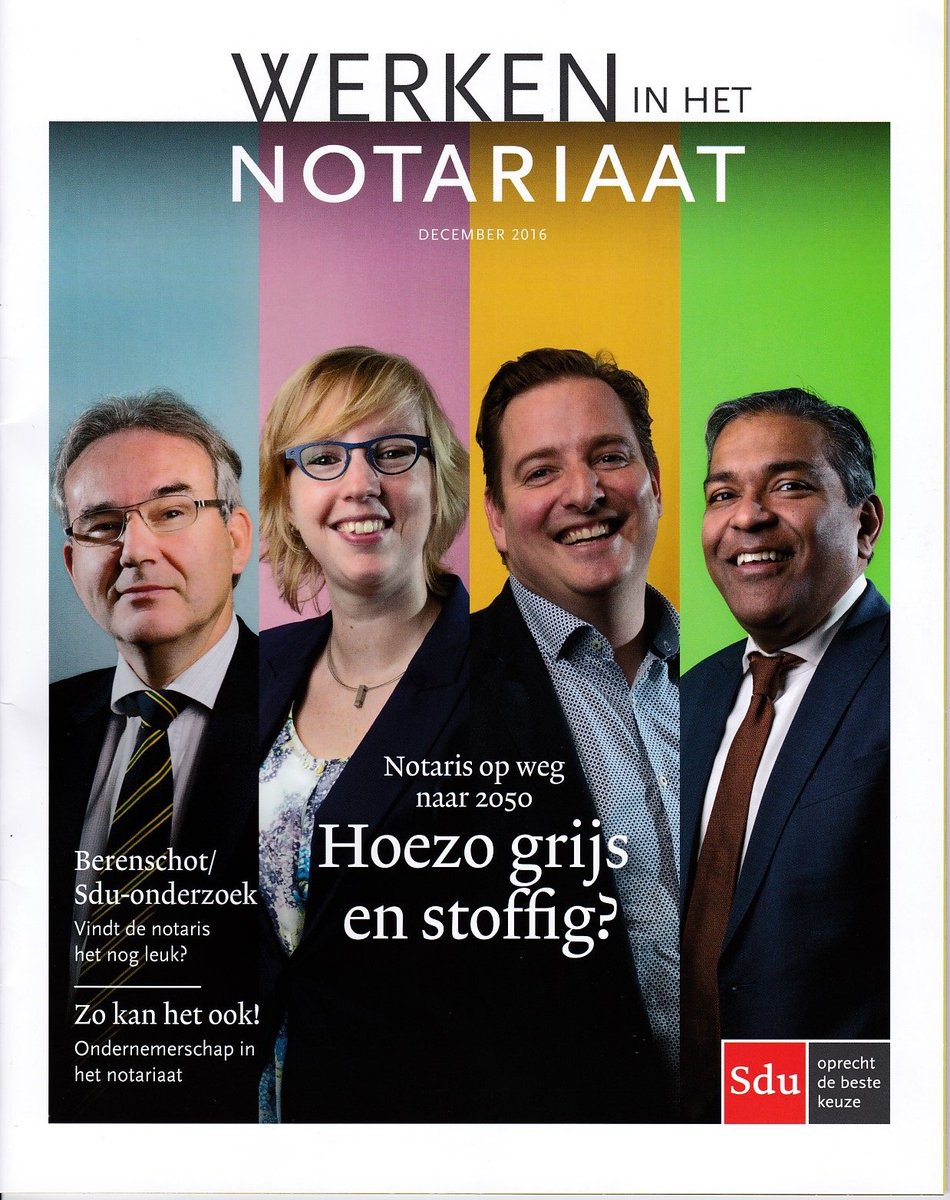 Toekomst van het #notariaat: niet stoffig en grijs maar kleurrijk en energiek! <a href="/KNBnotariaat/">KNB</a> <a href="/Notariaat/">Notariaat</a> <a href="/notaris/">kantor notaris</a> @het_notariaat