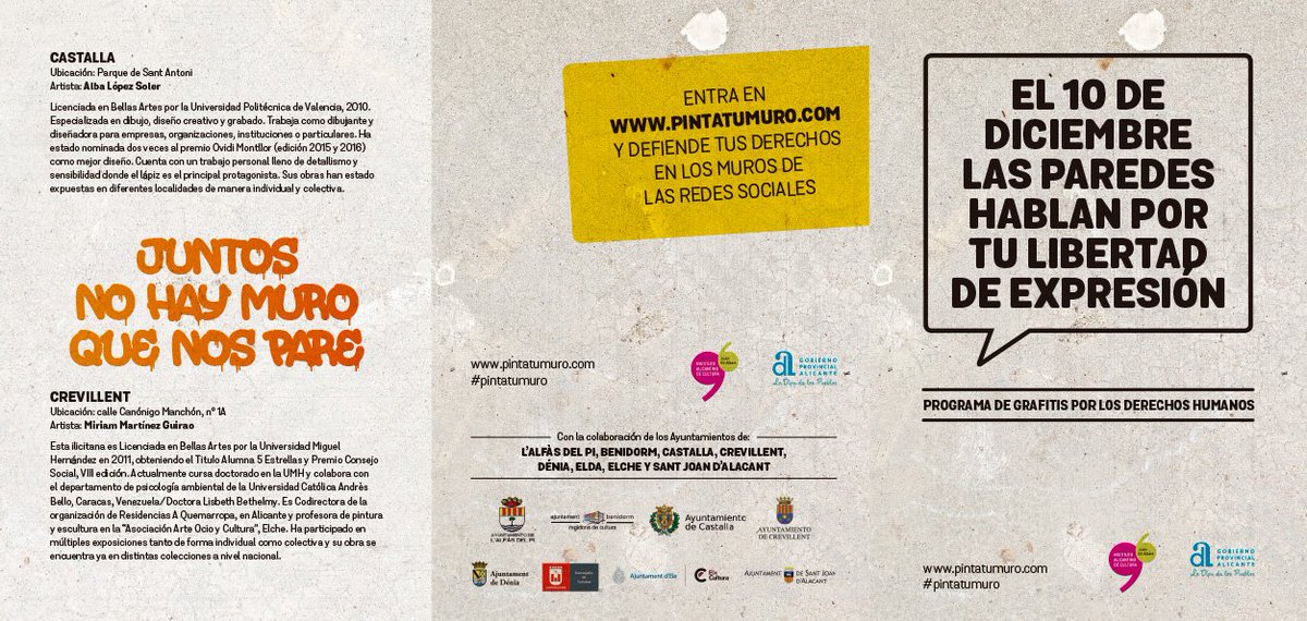 GilAlbertIAC's tweet photo. 10/12 Día #DerechosHumanos en #LAlfas, #Benidorm, #Castalla, #Crevillent, #Dénia, #Elda, #Elche, #SantJoandAlacant y https://t.co/jOEbAL0TGZ https://t.co/LrhaQoUwXl