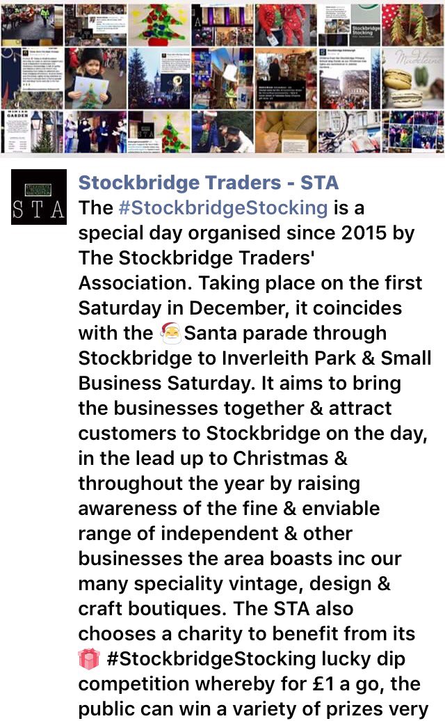 StockbridgeSTA's tweet photo. #StockbridgeStocking is a #special day #organised by Stockbridge #Traders' #Association whose #committee is made up of a small but... https://t.co/U83AidgkIH
