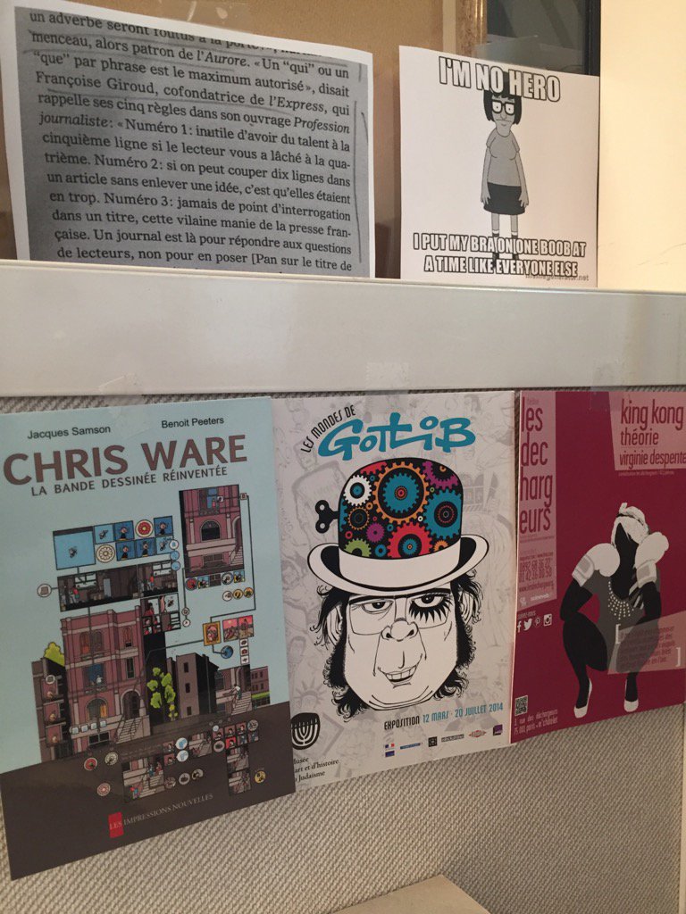 amandecherie's tweet photo. Mon bureau est un peu plus triste ce matin 😔 #RIPGotlib https://t.co/konMqzpxW5