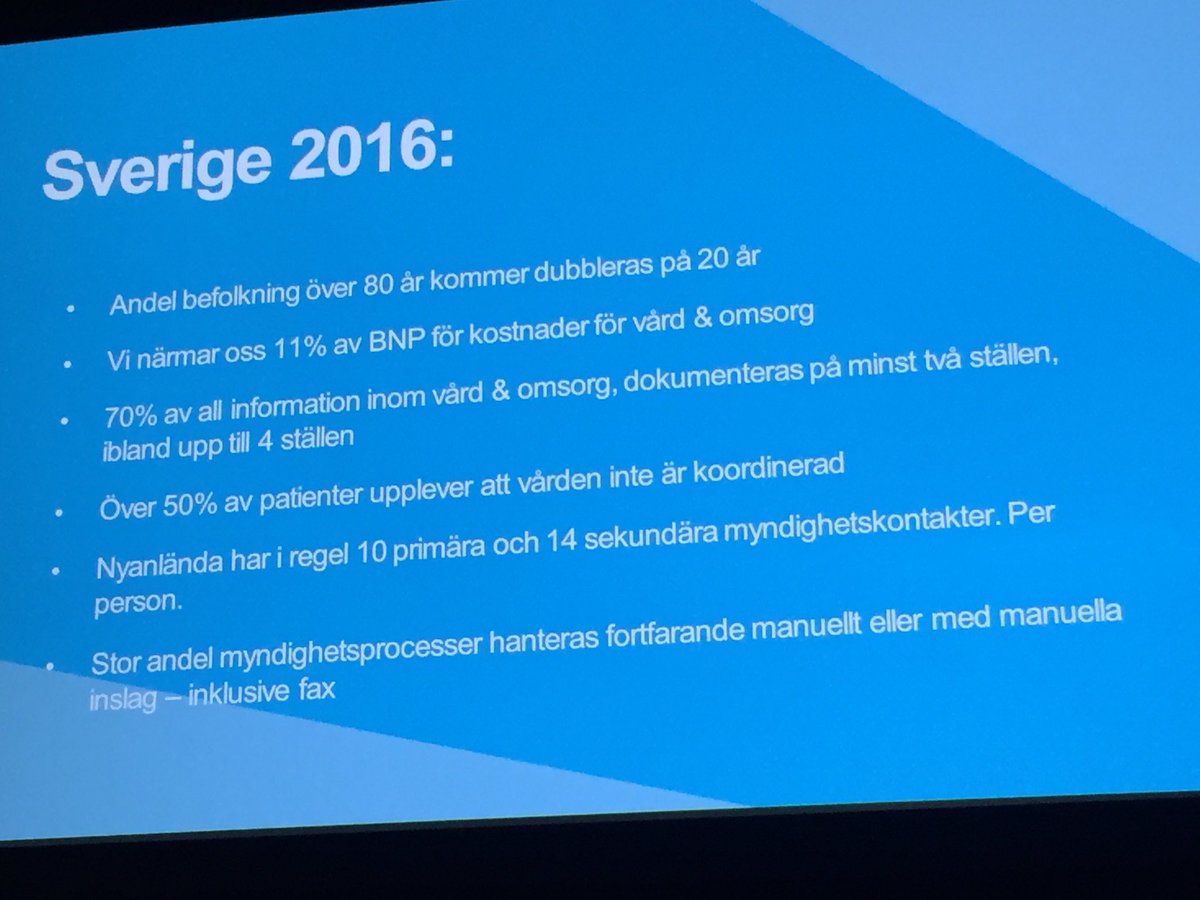 RittnerChami's tweet photo. Stora utmaningar i samhället, #digitalisering hjälper hantera förändring @Cris_Petrescu @TietoSverige #TietoForum https://t.co/rOFWkCUlZN