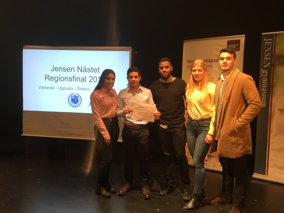JGUppsala's tweet photo. I fredags gick Läder UF vidare i regionsfinalen i #JENSENnästet STORT GRATTIS!!! Nu håller vi tummarna inför finalen i Sthlm! https://t.co/eXrxzmezIa