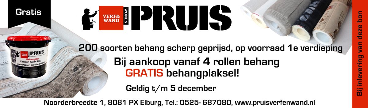 Vandaag laatste dag van deze aktie !! Toch een mooi presentje van de Sint