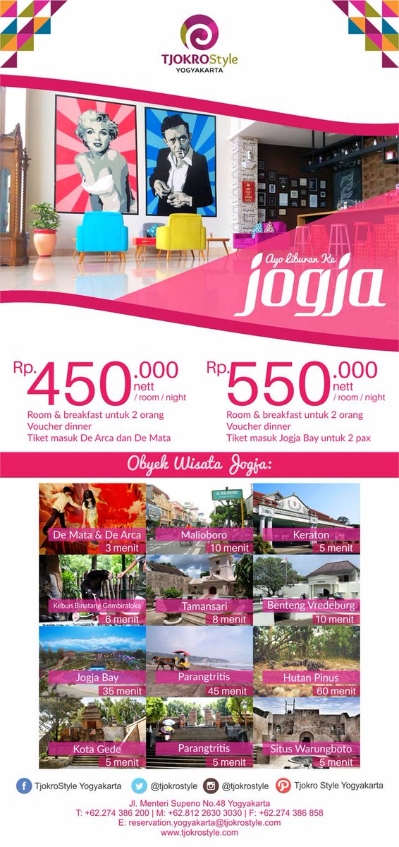 Helloo guys,let's go to Yogyakarta and make your holiday feel perfect with stay in Tjokro Style Hotel Yogyakarta.#TjokroStyleHotelYogyakarta