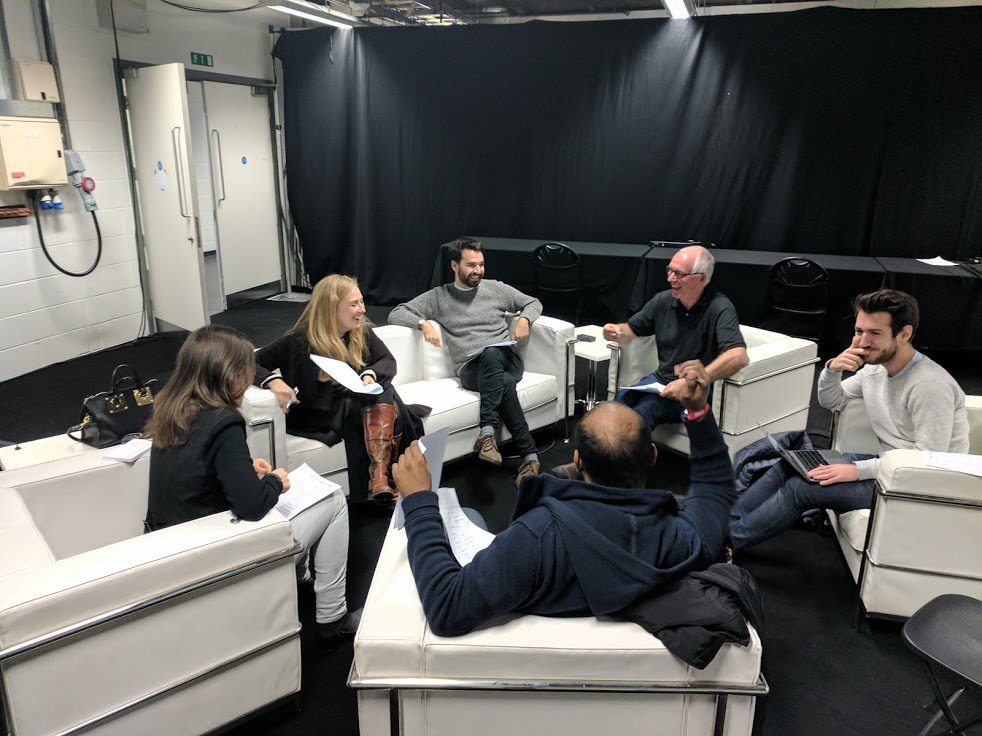 marilynika's tweet image. The judges while debating on the amazing hacks... #hackdisrupt @techcrunch #TechCrunch