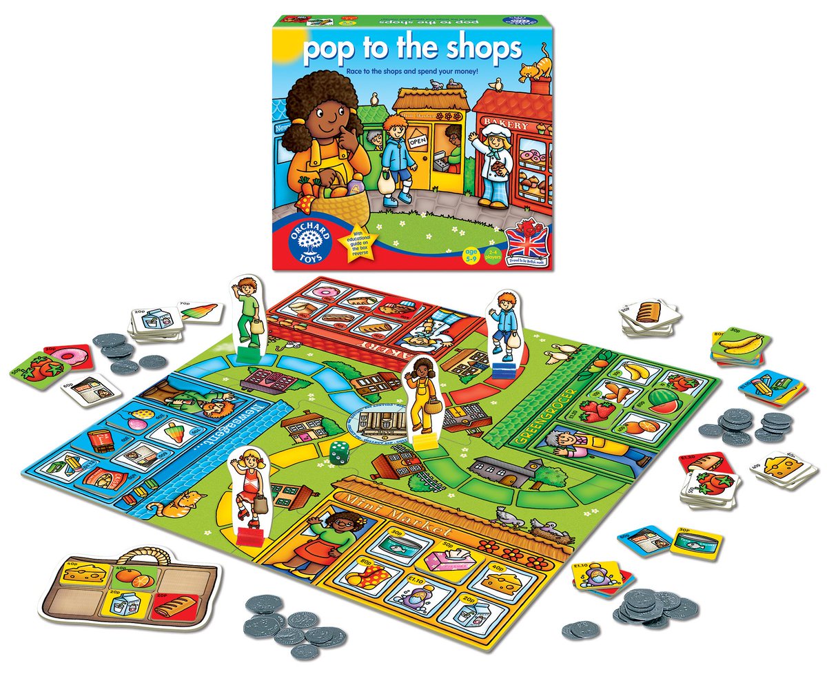 OrchardToys's tweet photo. Advent #Competition Day 5 - #WIN Pop to the Shops, a fun #shopping board game with pretend money! RT &amp; follow for your chance to win! https://t.co/FYlzTwvoCs