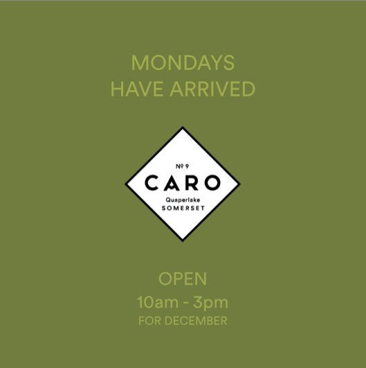 For all you christmas present hunters, coffee guzzlers and cake lovers, we're open!