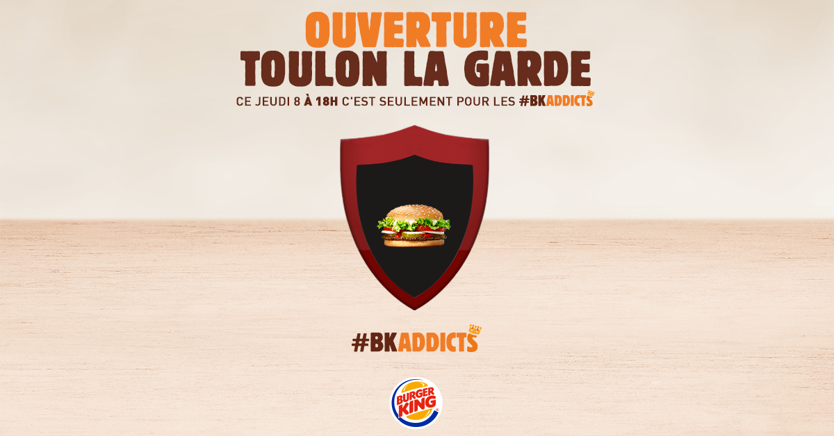 BurgerKingFR's tweet photo. Rendez-vous entre BKAddicts le jeudi 8. Pour faire partie de l'équipe : https://t.co/1yEzIO7pgg https://t.co/EXdxWvNJRZ