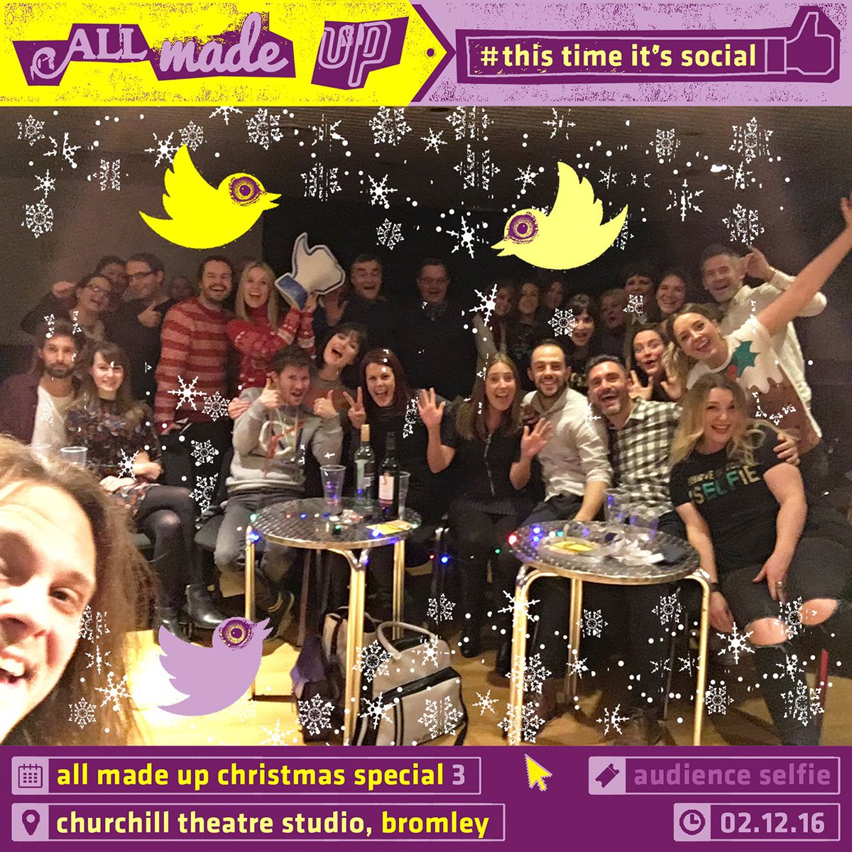 Amazing audience selfie from Friday night's super-fun festive special! 👏🏻👏🏻👏🏻🎄🎄🍾