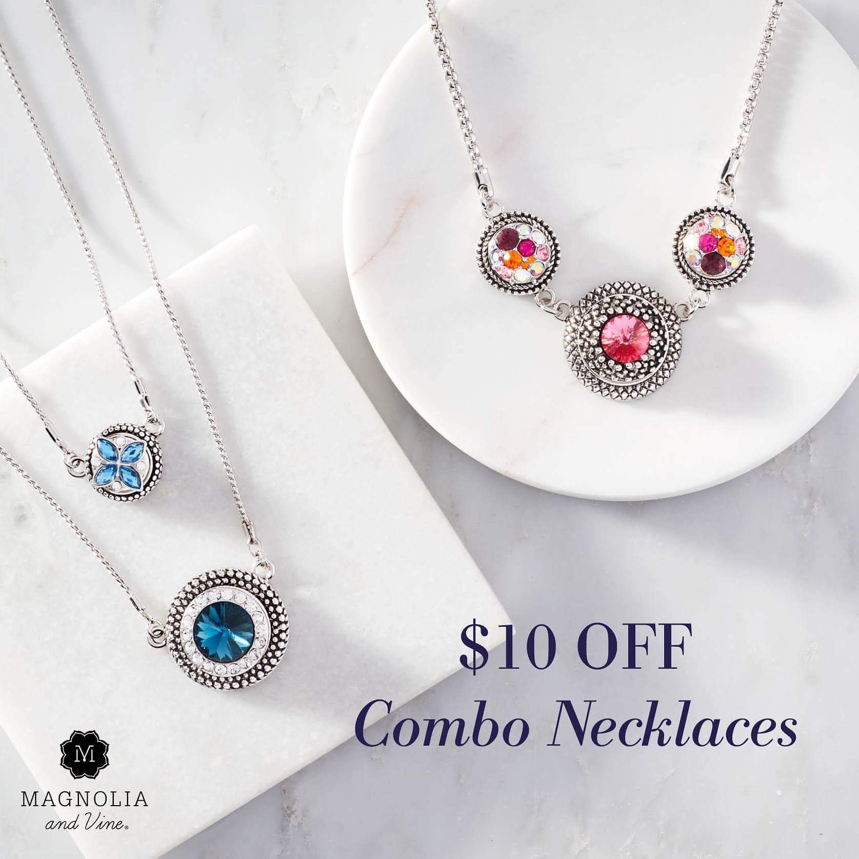Magnolia and 2024 vine necklaces