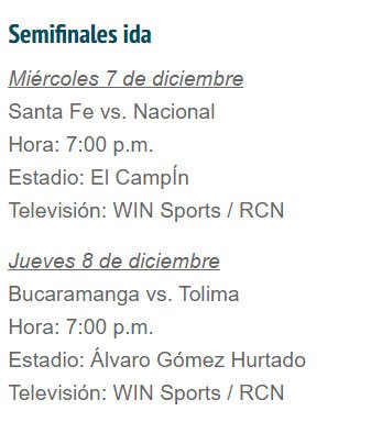 Dborondo's tweet photo. #LigaAguila | ⚽ Conoce aquí la fecha, hora y lugar de las semifinales ⚽ https://t.co/VNInXhhlg5