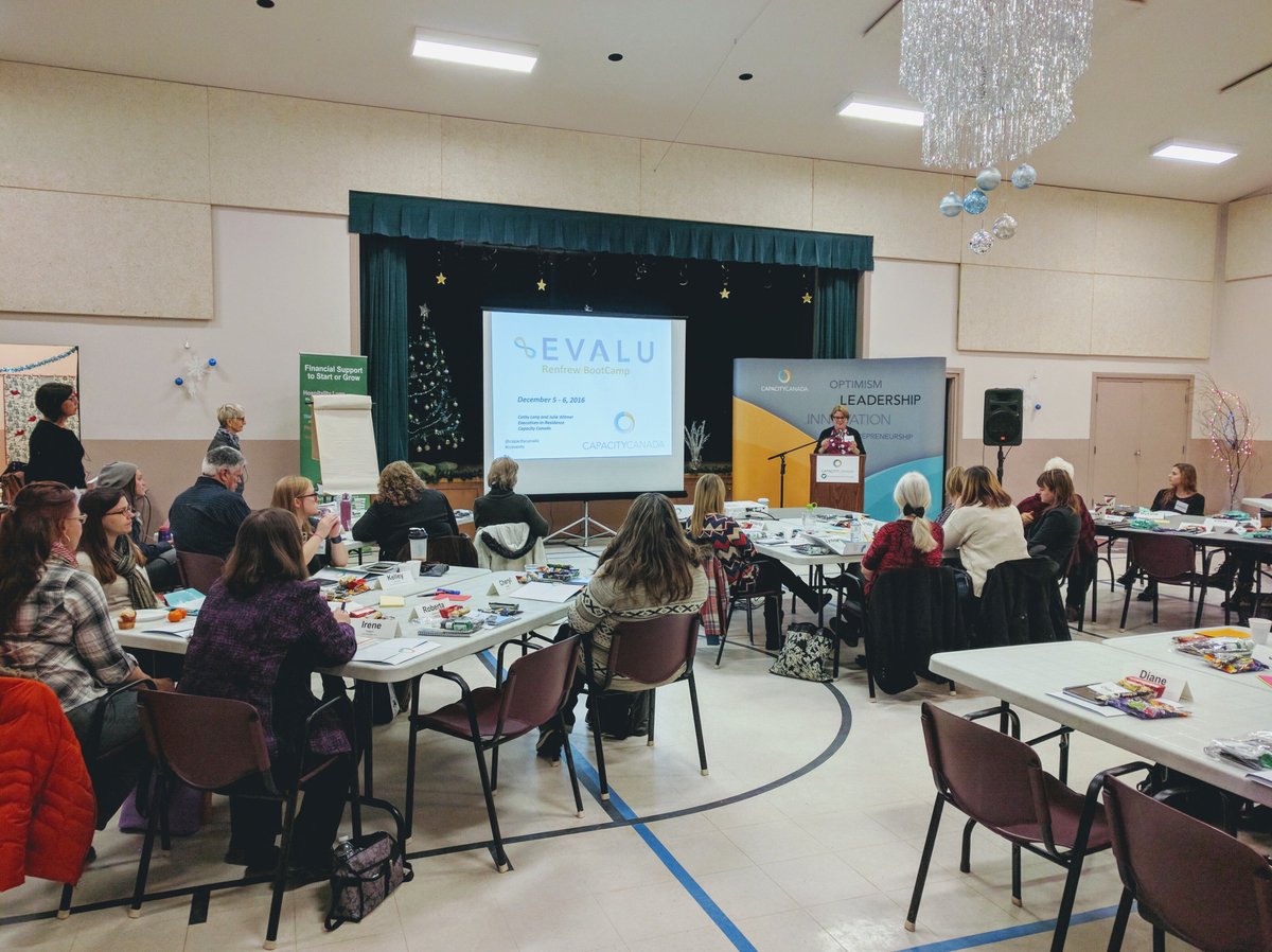 capacitycanada's tweet image. .@lynncapacitycan kicks off our #EvalU Evaluation BootCamp this morning in #Renfrew! @RenfrewCounty #ccevents
