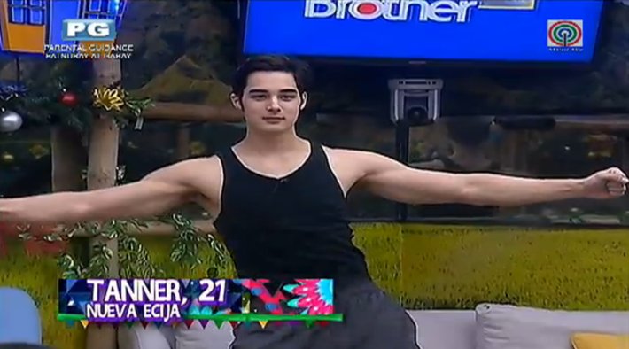PBBabscbn's tweet photo. TANNER! PLEASE STOP 🙈 #PBBMATAsaMATA https://t.co/WA7kWVCf3B