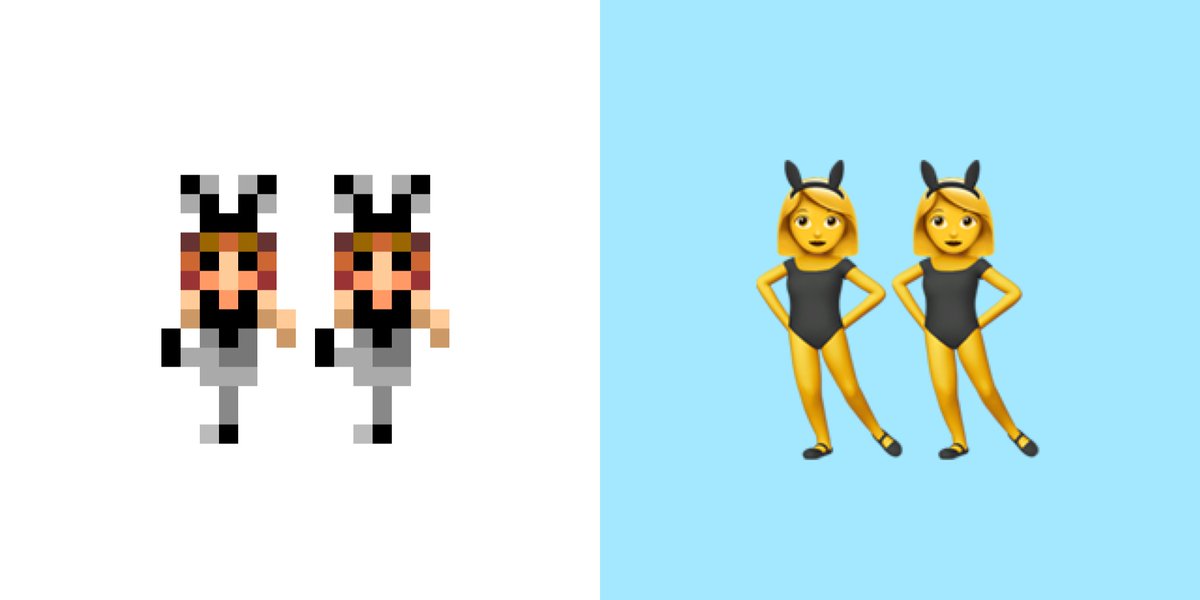 Emojipedia's tweet photo. On behalf of 👯 #2006vs2016 https://t.co/rFmGvxylGn