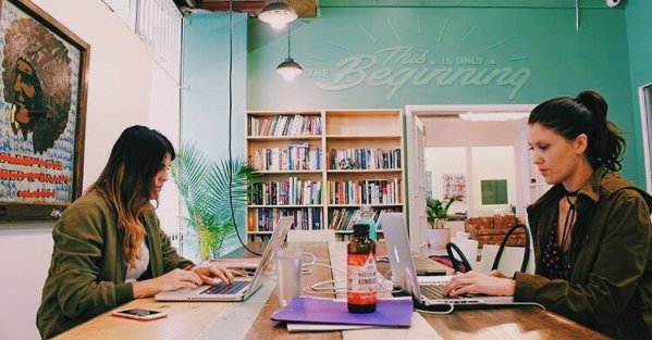 Co-working in full effect with the permanent #MondayMotivation mural at <a href="/madecitadel/">MADE at The Citadel</a> by <a href="/ReachDesignCo/">ReachDesign Co</a>. #creative #coworking