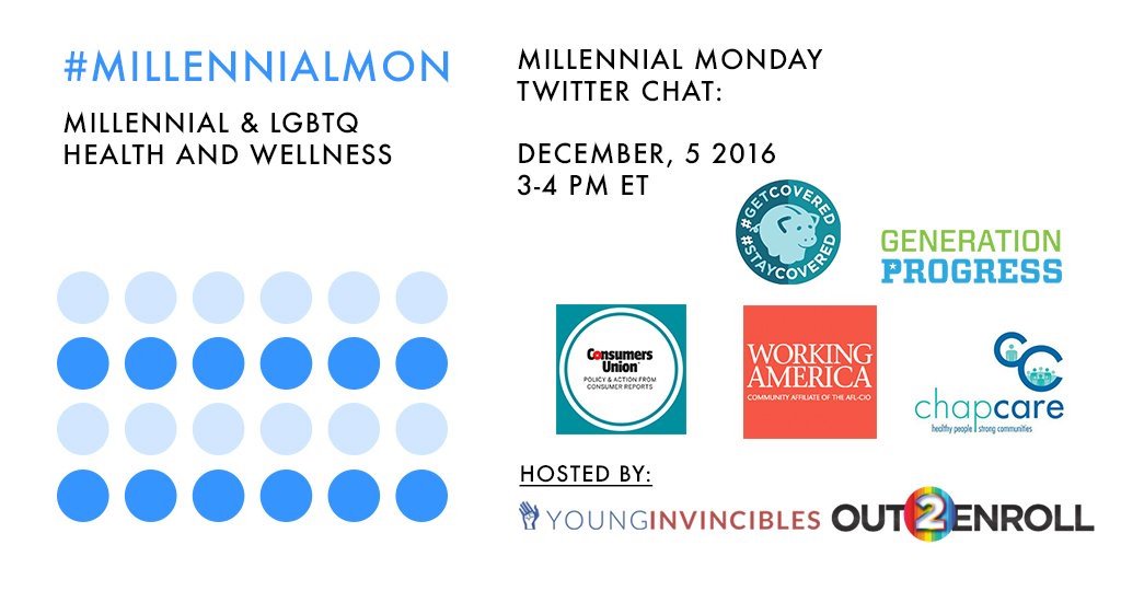 MergerWatch's tweet image. Then make sure to join the #MillennialMon Twitter chat at 3pm ET chat focused on LGBT health and enrollment with Young Invincibles!