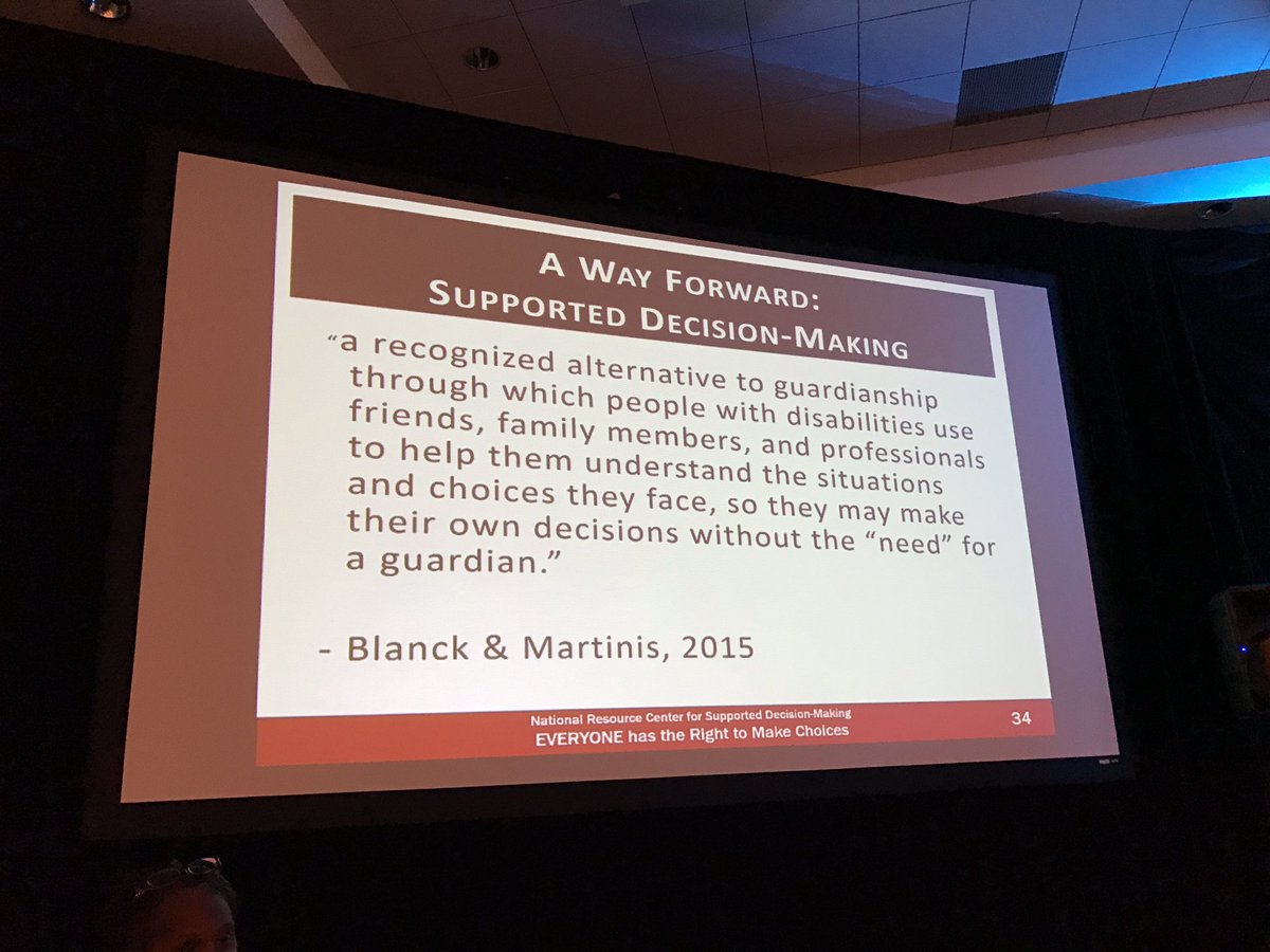 GCPDIndiana's tweet photo. #SupportedDecisionMaking at the #GCPD2016 conference. https://t.co/ySvfEP8lT8