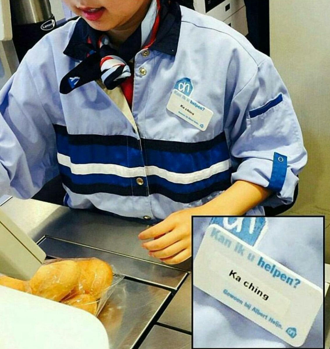 Mr_DrinksOnMe's tweet image. When it's always been your destiny to work as a checkout employee.