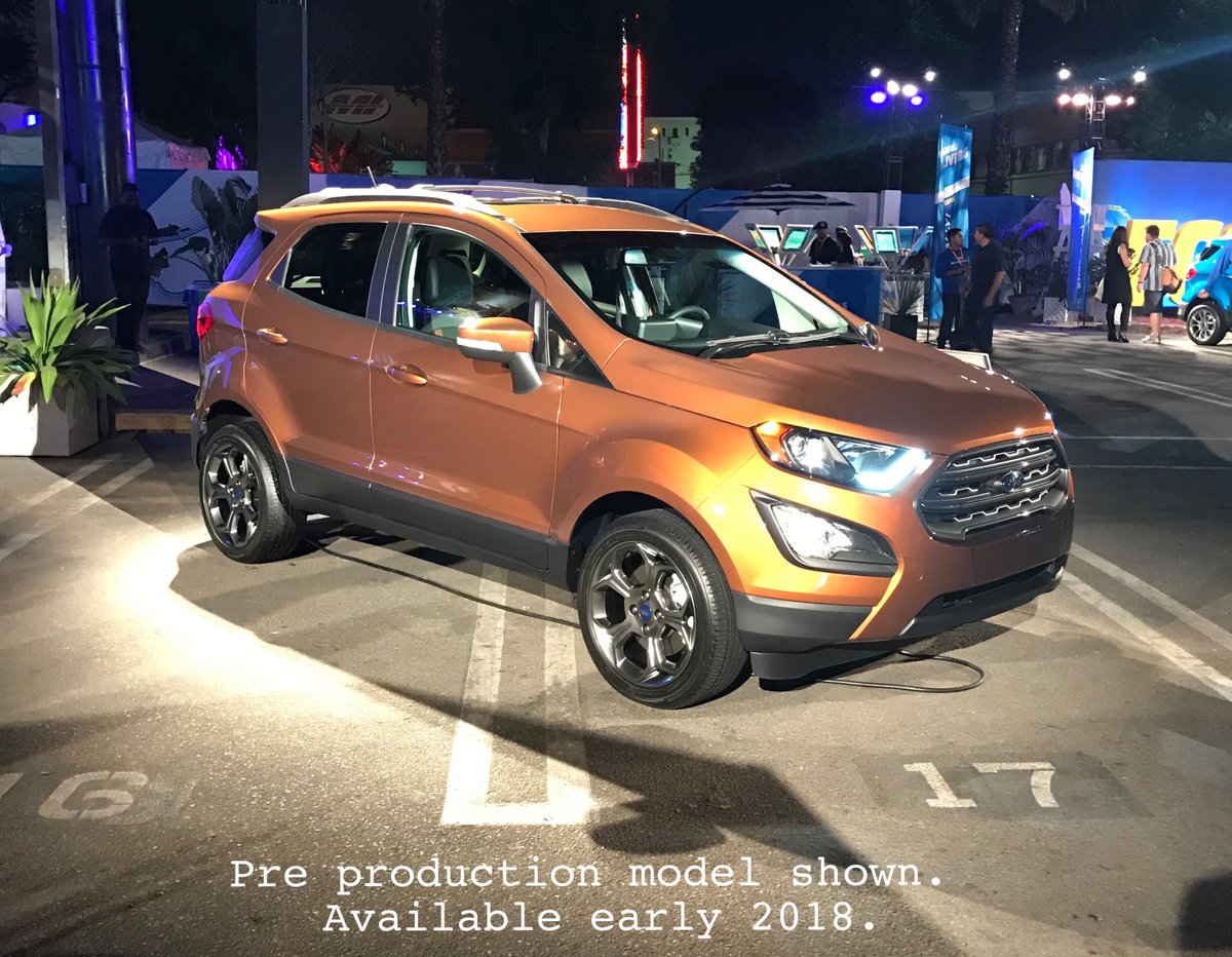baileysford's tweet photo. The all-new #Ford #EcoSport was revealed at the #LAAutoShow. Keep up with our new SUV here: https://t.co/HNGhQeeTVZ https://t.co/krp5HxnU07