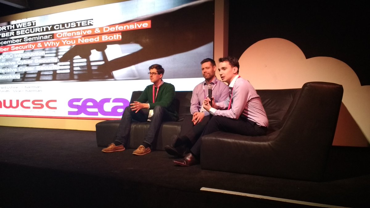 NorthWestCSC's tweet image. Questions and answers with Ben Green @LancasterUni Paul Johnston @pentestlimited and Ric Derbyshire @SanitasDataSec #offensivecybersecurity