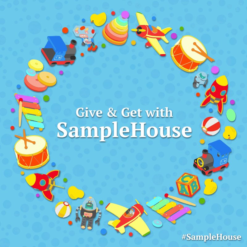 SampleHouseTX's tweet image. Stop by this Sat. &amp;amp; donate to our @ToysForTots_USA drop off. Snap a pic &amp;amp; post to IG using #SampleHouse for the chance to WIN a gift basket!