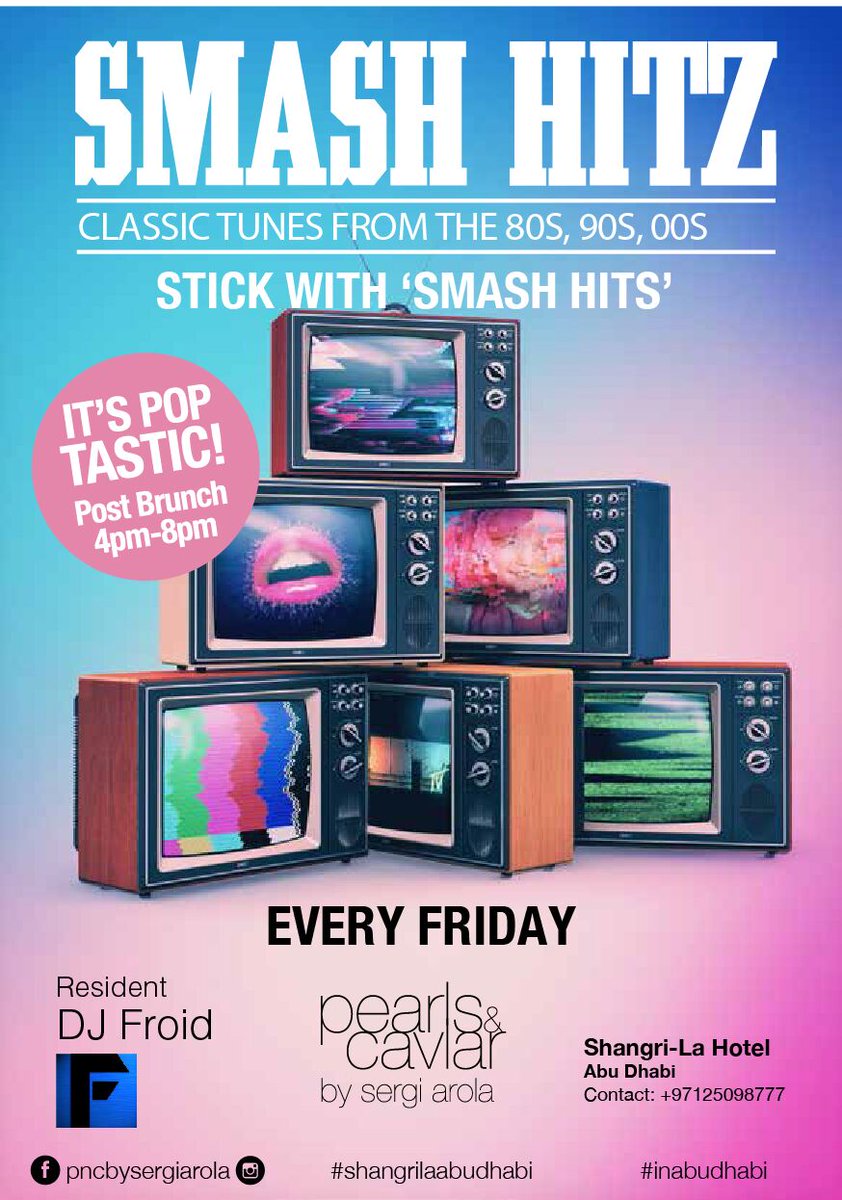 DecadentUAE's tweet photo. #Boogie on down with Smash Hits by DJ Froid at Pearls And Caviar Restaurant, @ShangriLa_AD this Friday, 4pm - 8pm!
#SmashHits #AbuDhabi 💃 https://t.co/WE2MmpfTbl