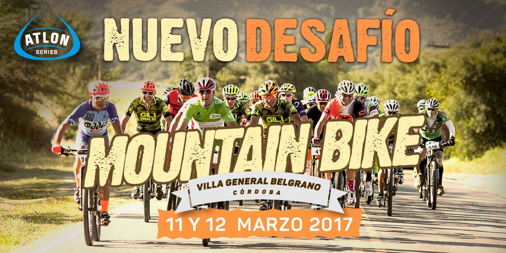 AtlonSeries's tweet photo. #AtlonSeries #MountainBike
¡AGENDÁ TU PRÓXIMA HAZAÑA! 

RALLY DE MONTAÑA
11 y 12 de Marzo 2017
Villa General Belgrano, Córdoba https://t.co/G8aXyhyIbo