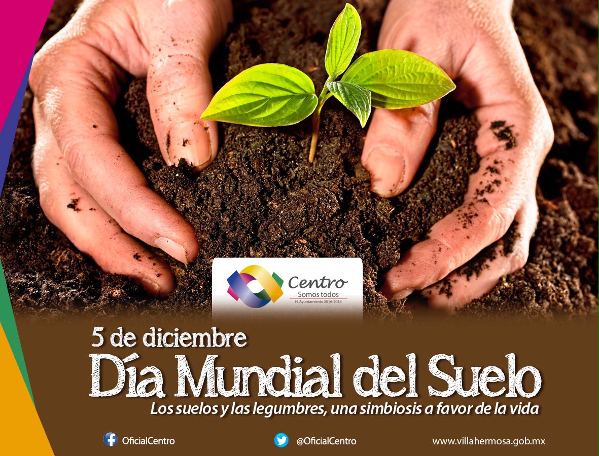 gerardogaudiano's tweet photo. Hoy es el #DíaMundialDelSuelo fuente de vida y alimentos, cuidarlo y protegerlo es nuestra responsabilidad. #CentroSomosTodos https://t.co/81wdgmMmyA