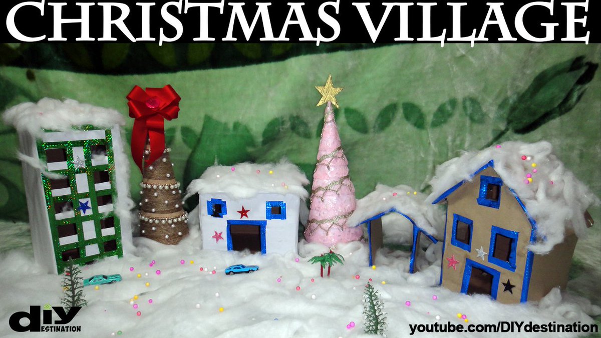 DIYDestinationz's tweet photo. Learn to make a DIY Christmas village easily &amp; inexpensively https://t.co/xQGkXa7uLP  #DIY #Christmas #ChristmasDecorations #christmasdecor https://t.co/1onHUf6khF