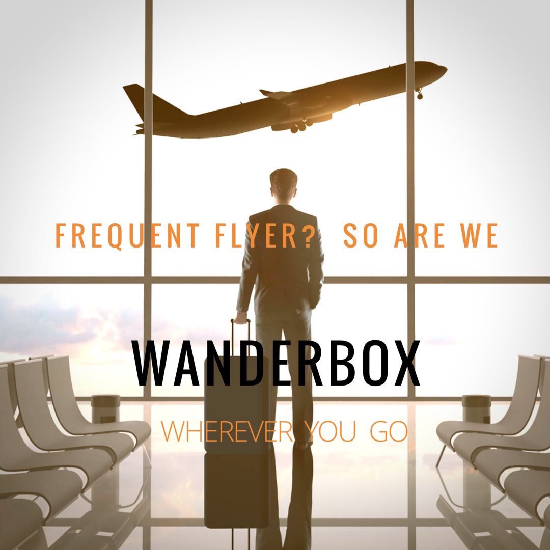 ShopWanderBox's tweet photo. Frequent Flyer? So are we. Get ready for a greater travel experience. #Wanderbox #comingsoon #travel #travelblogger #jetsetter https://t.co/BkDLFeOyx1
