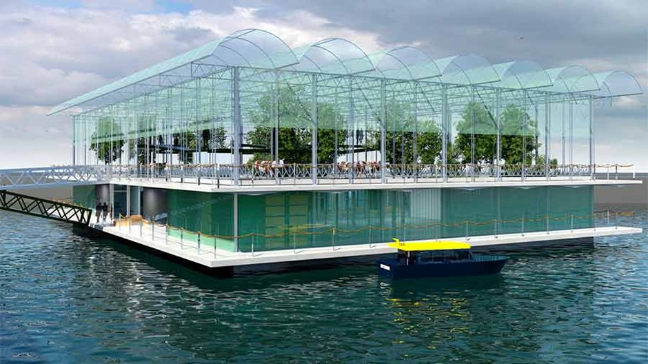 NLKantelt's tweet photo. 'Met de Floating Farm komt de eerste drijvende boerderij naar Rotterdam': https://t.co/IGNoPux22N https://t.co/UdgfVA43hP
