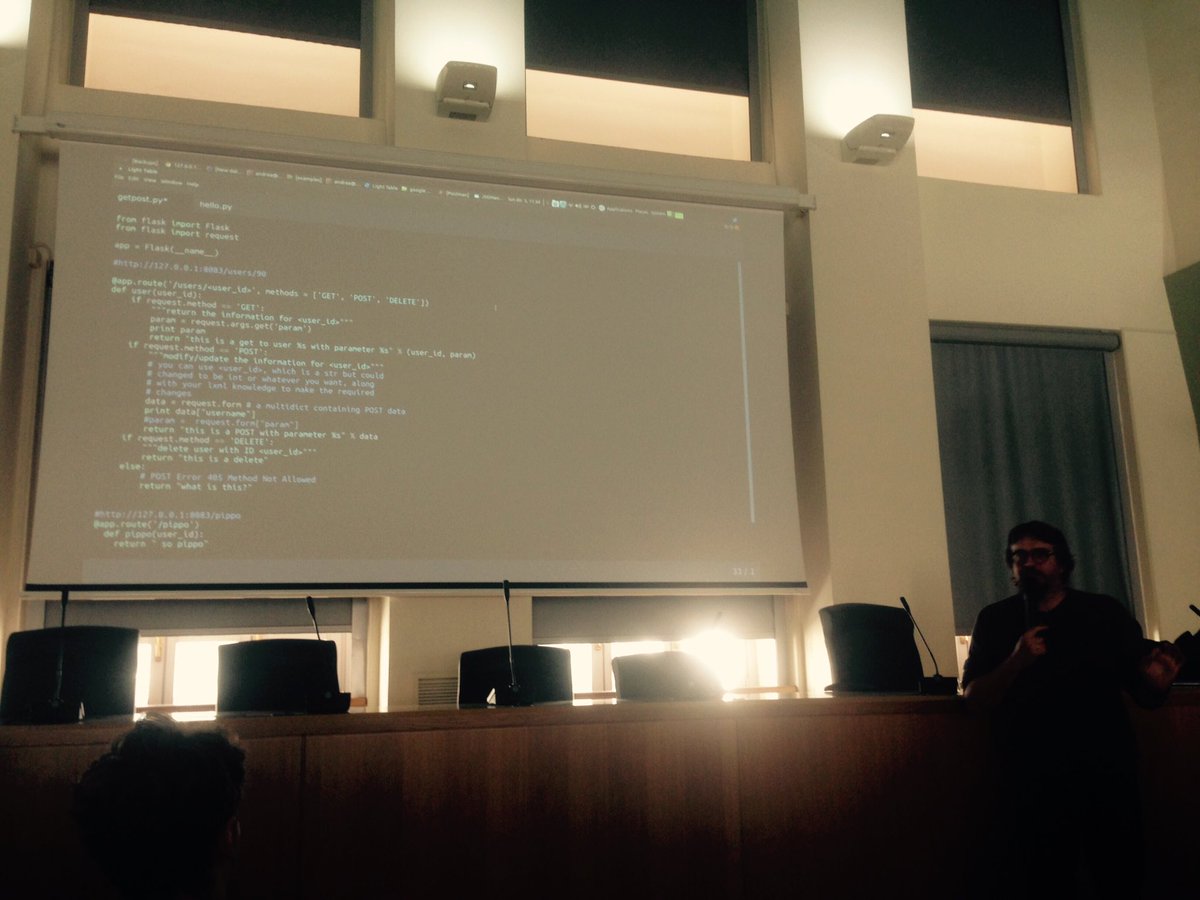 giacomomarciani's tweet image. A powerful talk on #REST and #OAuth by prof @avitaletti #GoogleTechnologies @TheOfficialACM is here!