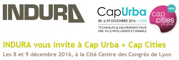 ClusterIndura's tweet image. Indura vous accueille stand 212 sur @CapUrba le 8 et 9 décembre : téléchargez votre badge gratuit ! urlz.fr/4tEU