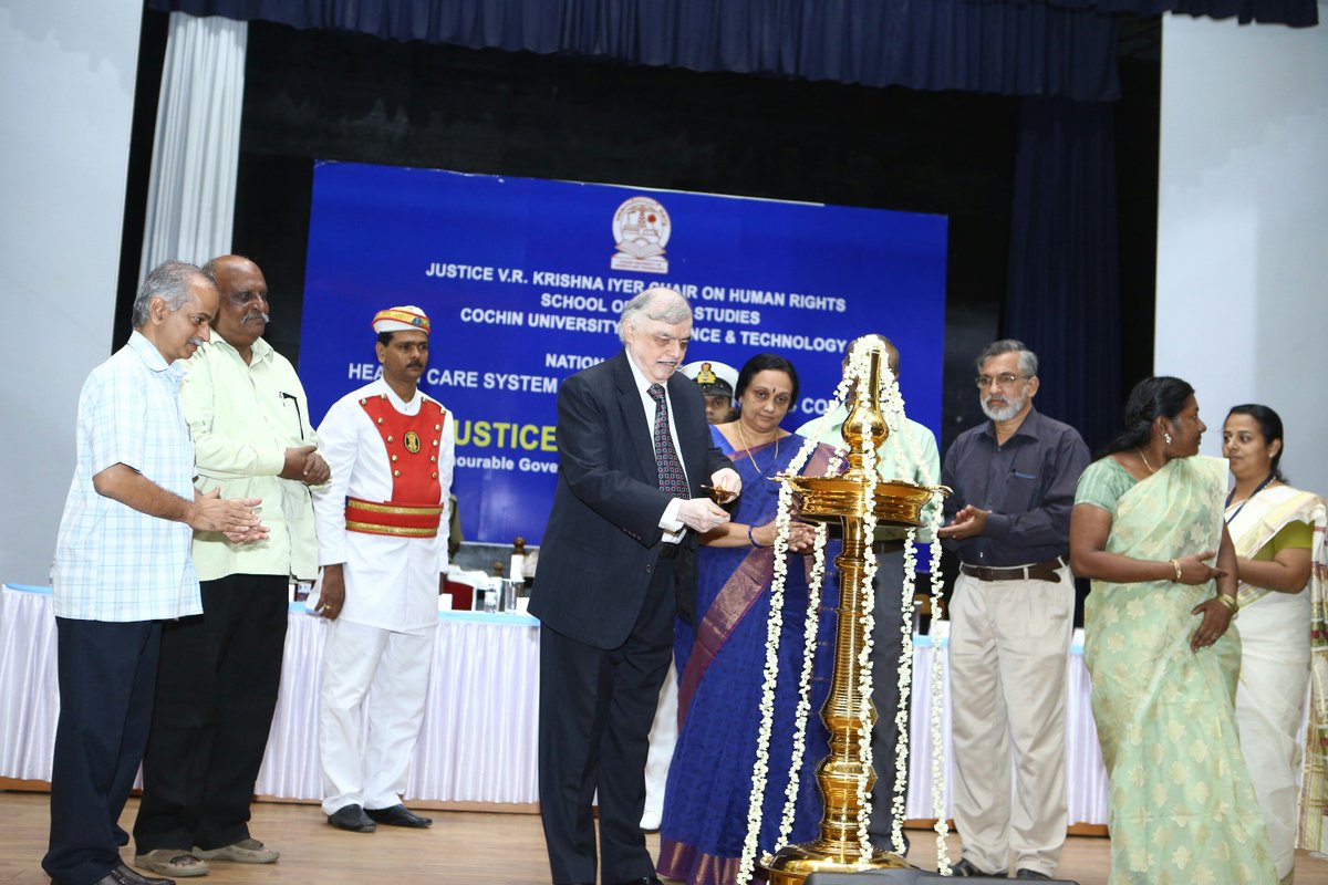 KeralaGovernor's tweet image. Inaugurated National Conference on #Health-care Systems in India and #HumanRightsConcerns, held  at #CUSAT