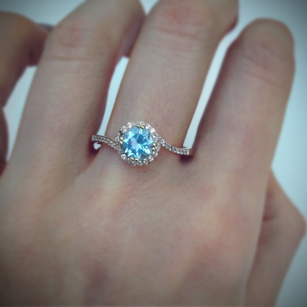 Brand new &amp; yours for just £107. Search item number ‘8903TX’ on our Webshop to purchase this Bauchi Aquamarine ring. rocksandco.com/jewellery