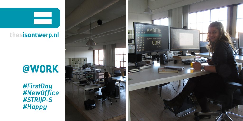 #FirstDay @ the #NewOffice, ready2 meet a client. First time <a href="/CREATIVES040/">CREATIVE-S</a> / <a href="/StrijpS/">Strijp-S</a> / <a href="/gem_Eindhoven/">gemeente Eindhoven</a> Have a nice day! #thesis #PhD #design