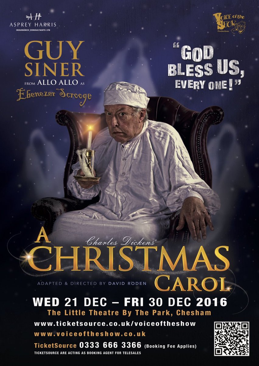Voiceoftheshow1's tweet photo. Hey @Get_Bucks can we get a shout-out for A Christmas Carol in the Bucks Examiner/Advertiser soon? Not often you get a film star in Chesham! https://t.co/KZWCCr4NVz