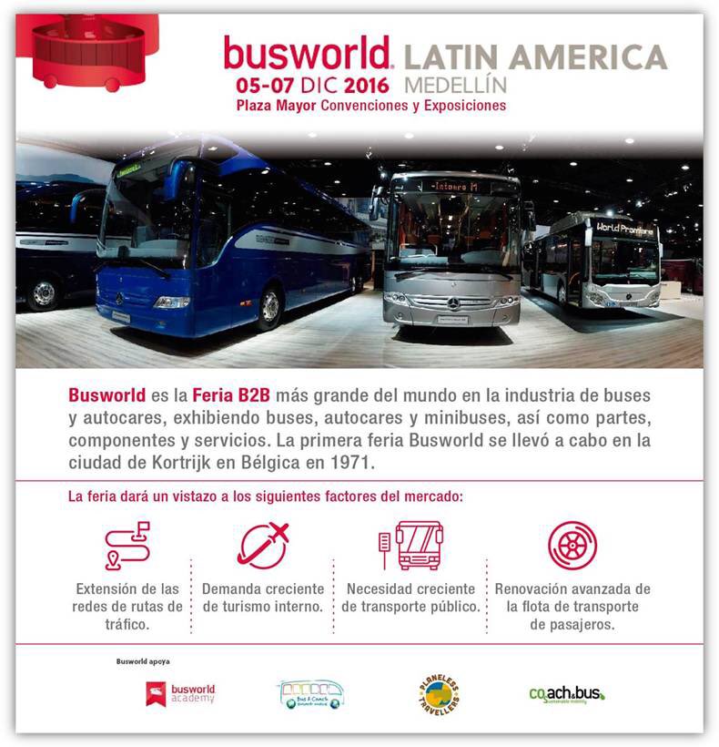 plazamayormed's tweet photo. ¡Hoy inicia @busworld Latinoamérica! La feria B2B más grande de la industria de buses y autocares #SomosAnfitriones https://t.co/7t1UQVbsTa
