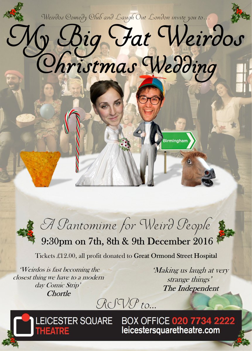laughoutlondon's tweet photo. THIS WEEK! The annual @WeirdosComedy panto for @GreatOrmondSt at @lsqtheatre Time Out's #1 comedy show for December! https://t.co/jk6Txb1RRF https://t.co/0QmiUk0Dfy