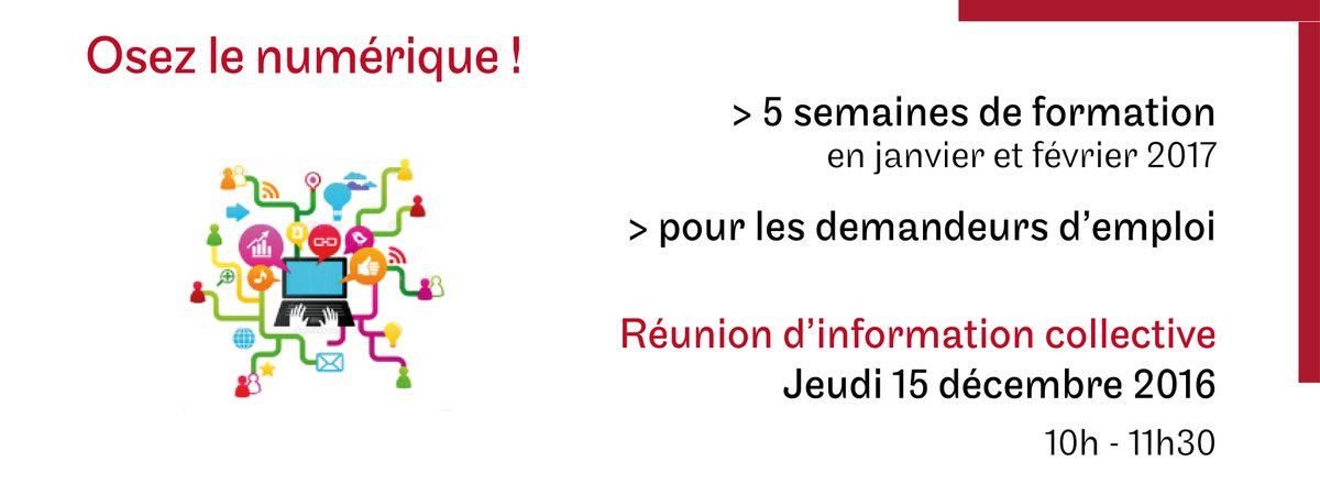 CnamPCH's tweet photo. Avez-vous pensé à vous former aux métiers du numérique ? RDV le 15 décembre pour tout savoir sur notre formation https://t.co/iCgx89jRLl https://t.co/jTi9cPK1Xw