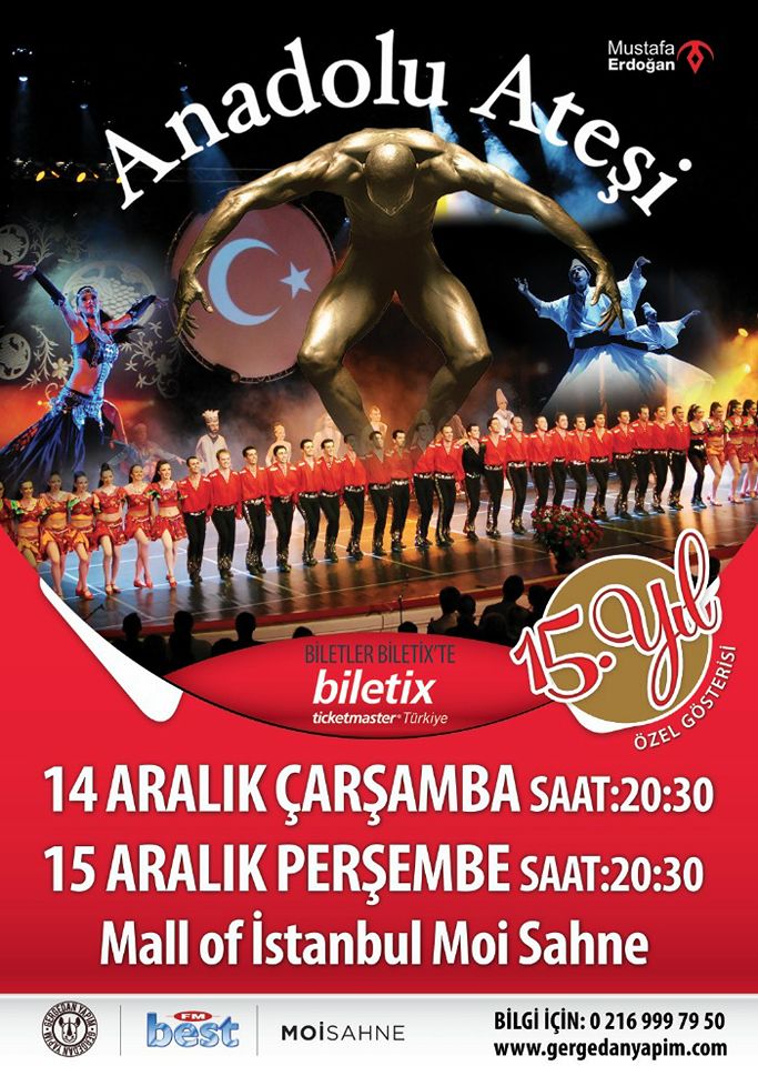 nerdenezamancom's tweet image. Anadolu Ateşi, 15. yılına özel muhteşem bir gösteri ile 14-15 Aralık tarihleri saat 20.30'dan itibaren MOİ Sahne'de. nnz.city/anadolu-atesi-…